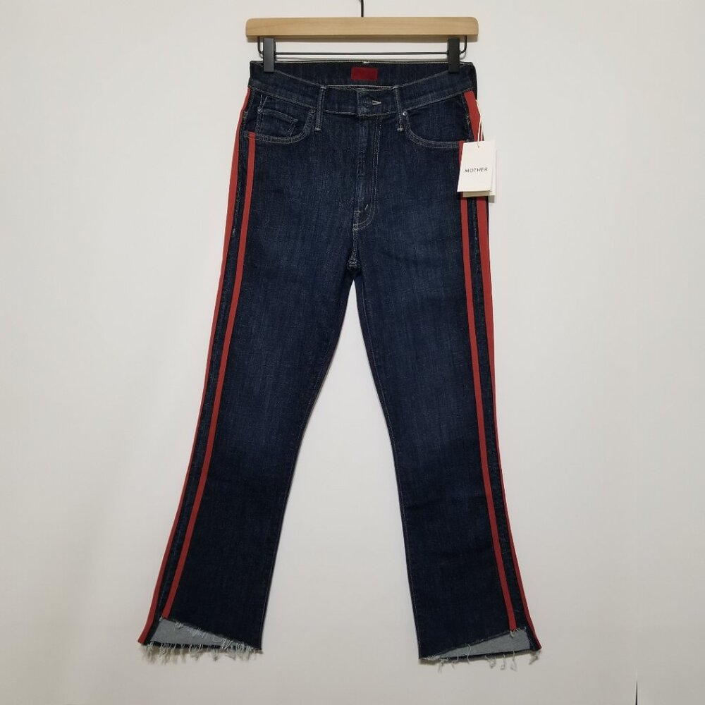 NWT Mother Denim The Insider Crop Step Fray in Speed Racer As Seen On Gigi Hadid - Picture 5 of 16